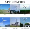 Windturbinengenerator - mit Steuerung - 5 Flügel - 6000 W - 24 V