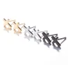 Kleine Ohrstecker - Kreuz / Stab / Totenkopf - Unisex - Edelstahl