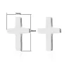 Kleine Ohrstecker - Kreuz / Stab / Totenkopf - Unisex - Edelstahl