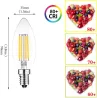 LED-Lampe - Kerzentyp - dimmbar - 6W - E12 / E14