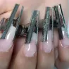 Extension pinching clips - for acrylic / gel nails - stainless steelEquipment