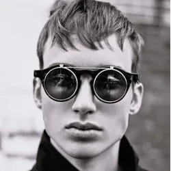 Vintage Sonnenbrille zum Hochklappen - Steampunk-Stil - Doppelschicht - Unisex