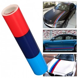 M-farbige Streifen - Vinyl-Autoaufkleber - für BMW - 15cm * 1m