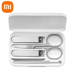 XIAOMI Mijia - manicure / pedicure set - nail clippers / scissors - stainless steel - 5 piecesClippers & Trimmers