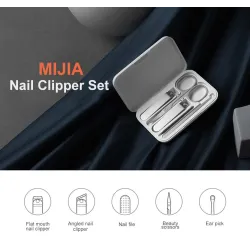 XIAOMI Mijia - manicure / pedicure set - nail clippers / scissors - stainless steel - 5 piecesClippers & Trimmers