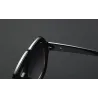 Fashionable sunglasses - oversized frame - decorative metal arrow - unisexSunglasses