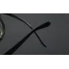 Fashionable sunglasses - oversized frame - decorative metal arrow - unisexSunglasses