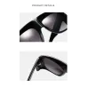 Trendige große Sonnenbrille - getönt - mit goldener Metallverzierung - Unisex