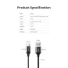 Ugreen - USB type-C cable - fast charging - 6A / 5A - 100W - 480MbpsCables