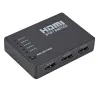 5 in / 1 out - HDMI Switcher - Splitter - HUB - mit IR-Fernbedienung - 1080P - für HDTV DVD BOX