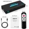 HDMI-Umschalter - 5 Eingänge / 1 Ausgang - mit IR-Fernbedienung - 1.4 HDCP