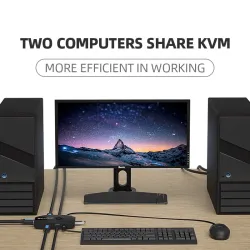 HDMI KVM-Switch - mit Extender - 4 USB 2.0 - 4K30Hz 1080P60Hz