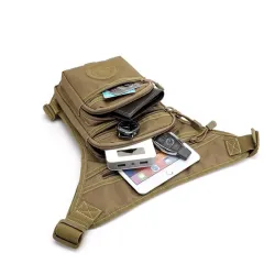 Tactical / military small bag - with waist / leg / shoulder belt - nylonBags