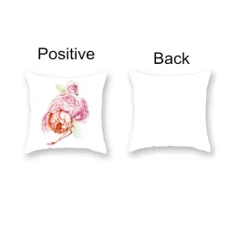 Decorative cushion cover - with pink flamingo - 45 * 45cmCushion covers