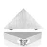 Moderne Wandleuchte - dreieckig - Aluminium - LED - 3W