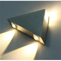 Moderne Wandleuchte - dreieckig - Aluminium - LED - 3W