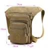 Taktische / militärische kleine Tasche - mit Taillen- / Bein- / Schultergurt - Nylon