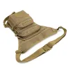 Taktische / militärische kleine Tasche - mit Taillen- / Bein- / Schultergurt - Nylon