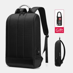 Eleganter Laptop-Rucksack - extra dünn - wasserdicht - mit USB-Ladeanschluss