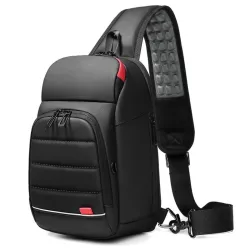 Multifunktions-Umhängetasche - 9,7" Laptop-Rucksack - mit USB-Ladeanschluss - wasserdicht