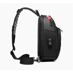 Multifunktions-Umhängetasche - 9,7" Laptop-Rucksack - mit USB-Ladeanschluss - wasserdicht