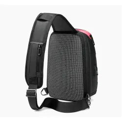 Multifunktions-Umhängetasche - 9,7" Laptop-Rucksack - mit USB-Ladeanschluss - wasserdicht