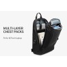 Fashionable crossbody bag - backpack for 9.7" iPad - with USB charging port - waterproofBackpacks