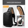 Modische Umhängetasche - Rucksack für 9,7" iPad - mit USB-Ladeanschluss - wasserdicht