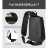 Modische Umhängetasche - Rucksack für 9,7" iPad - mit USB-Ladeanschluss - wasserdicht