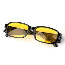Lesebrille - gelbe Nachtsichtgläser - mit LED-Licht