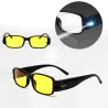 Lesebrille - gelbe Nachtsichtgläser - mit LED-Licht