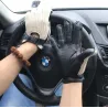 Kurze Autofahrerhandschuhe - Ziegenleder / gestrickt - Unisex