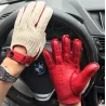 Kurze Autofahrerhandschuhe - Ziegenleder / gestrickt - Unisex