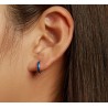 Blue hoop earrings - 925 sterling silverEarrings