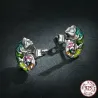 Zarte Ohrringe mit Mini-Chamäleon - 925er Sterlingsilber