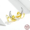 Banana shaped stud earrings - 925 sterling silverEarrings