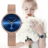 CRRJU - modische Luxusuhr - mit Mesh-Armband - wasserdicht