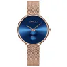 CRRJU - modische Luxusuhr - mit Mesh-Armband - wasserdicht