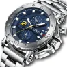 CRRJU – Luxus-Herrenuhr – großes Ziffernblatt – wasserdicht – Edelstahl