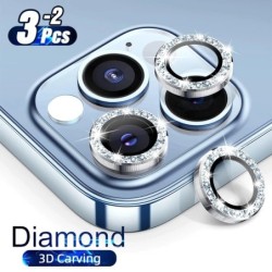 Diamond Kameraobjektivschutz – glitzernder Metallring – für iPhone