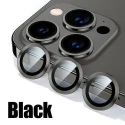 Diamond camera lens protector - glitter metal ring - for iPhoneProtection
