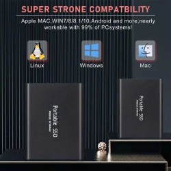 Mobiler Festplattenspeicher – SSD – Typ C – USB 3.1 – Aluminiumlegierung – 500 GB / 1 TB / 2 TB / 4 TB / 6 TB / 8 TB