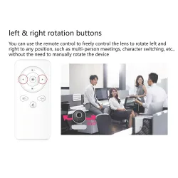 USB WebCam - mit Fernbedienung / Mikrofon - Smart Tracking - Autofokus - HD - 1080P