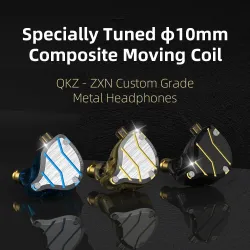 QKZ ZXN – hochauflösende Kopfhörer – kabelgebundenes In-Ear-Headset – Doppelmagnet – 2-polig – 1DD