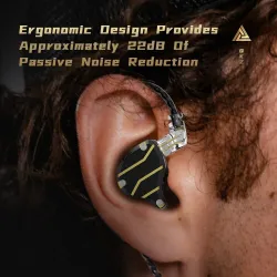 QKZ ZXN – hochauflösende Kopfhörer – kabelgebundenes In-Ear-Headset – Doppelmagnet – 2-polig – 1DD