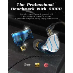 QKZ ZXN – hochauflösende Kopfhörer – kabelgebundenes In-Ear-Headset – Doppelmagnet – 2-polig – 1DD