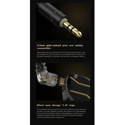 QKZ ZXN – hochauflösende Kopfhörer – kabelgebundenes In-Ear-Headset – Doppelmagnet – 2-polig – 1DD