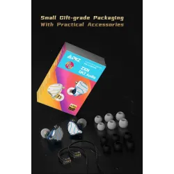 QKZ ZXN – hochauflösende Kopfhörer – kabelgebundenes In-Ear-Headset – Doppelmagnet – 2-polig – 1DD