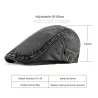 Trendige Schiebermütze / Hut - Entenschnabeltyp - gewaschener Denim - Unisex
