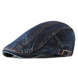 Klassische Denim-Mütze – Schirm im Entenschnabel-Stil